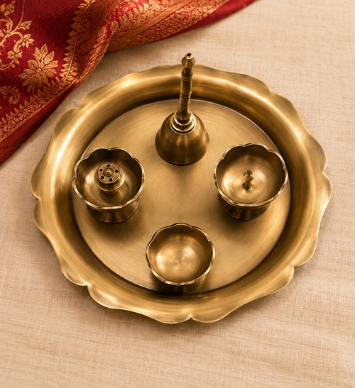 Brass Pooja Plate