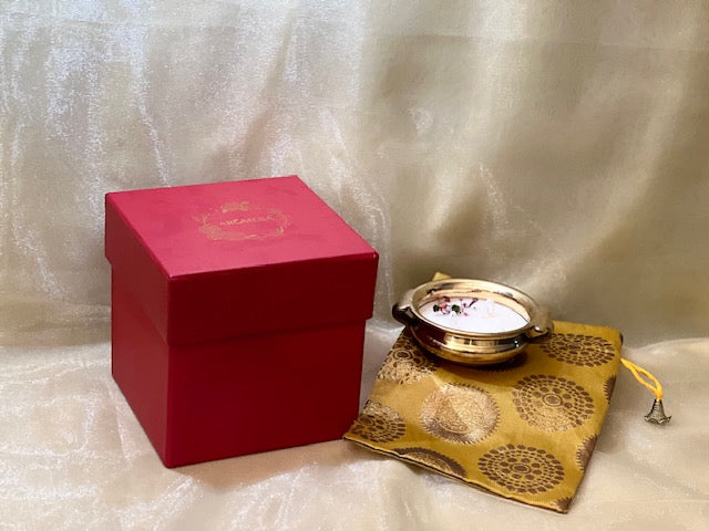 Luxury Urli Soy Wax Candle Gift Set | Aromesa India